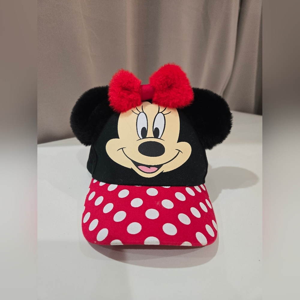 Disney Minnie Mouse Polka Dot Cap - Red and Black
